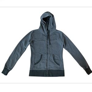 Pact Organic Cotton Women’s Full Zip Fleece Lined Hooded Jacket SZ XS Athleisure